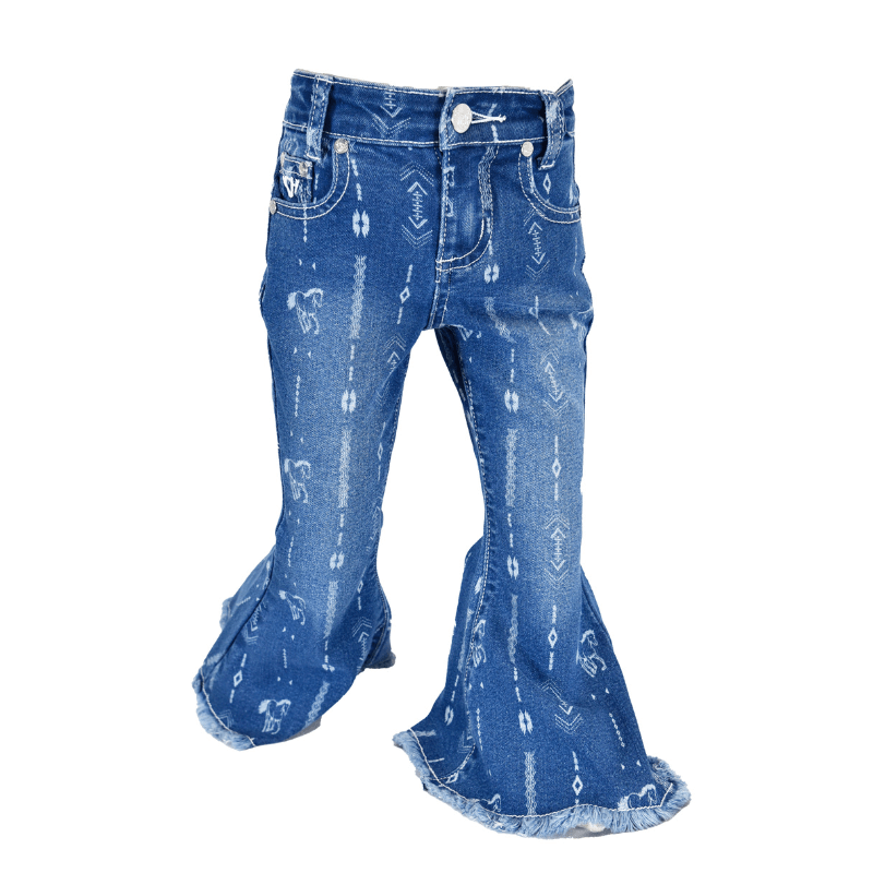 Cathery Baby Girl Flare Pants Kids Bell Bottoms Ri... – Grandado