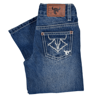Infant/Toddler Boy's "Barbed Skull" Medium Washed Jeans from Cowboy Hardware
