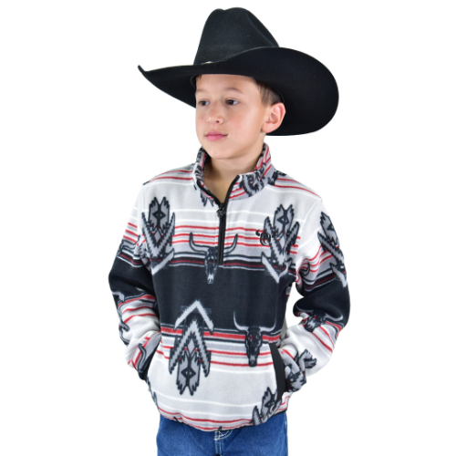 Infant/Toddler Boy's Black "Skull Grand" Polar Cadet from Cowboy Hardware