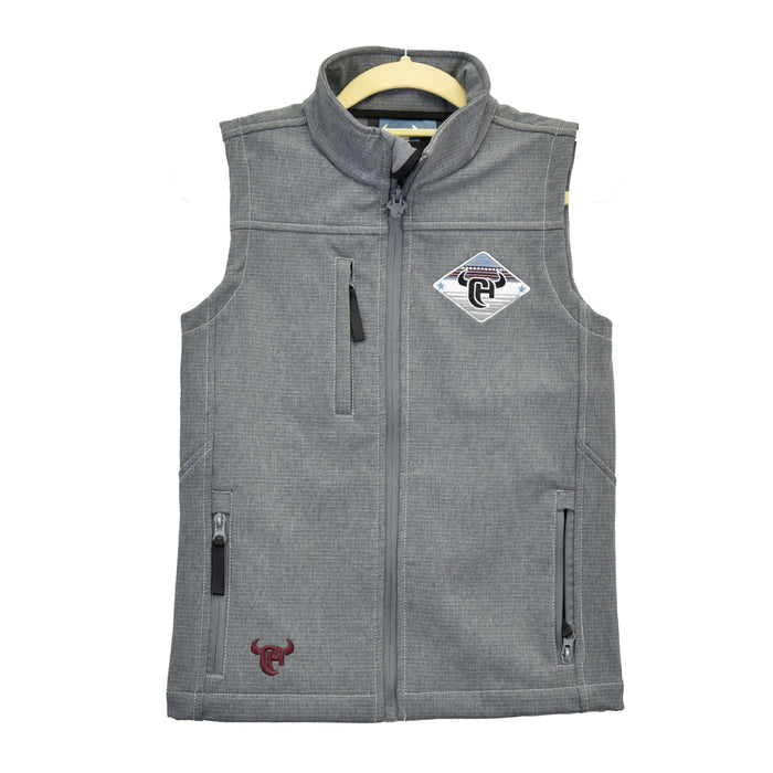 Infant/Toddler Boy's Built Tough Shield Grey Poly Shell Vest from Cowboy Hardware