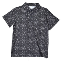 Infant/Toddler Boy's CH Black "Hombre Skull" Short Sleeve Polo Shirt from Cowboy Hardware
