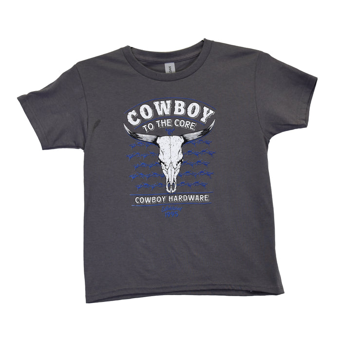 Infant/Toddler Boy's CH Charcoal "Cowboy to the Core" Short Sleeve T-Shirt from Cowboy Hardware
