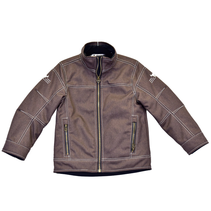 Infant/Toddler Boy's CH Dark Chocolate "Triple Barb CH" Tech Woodsman Jacket from Cowboy Hardware