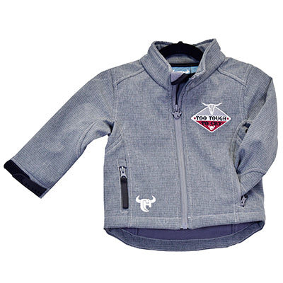 Infant/Toddler Boy's CH Gray "Too Tough to Cry" Poly Shell Jacket from Cowboy Hardware