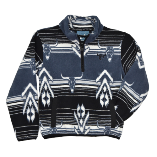 Infant/Toddler Boy's Slate Blue "Skull Grand" Polar Cadet from Cowboy Hardware