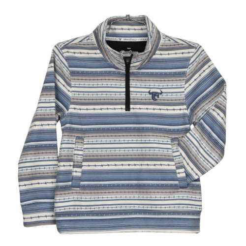 Infant/Toddler Boy's Storm Blue "Barbed Serape" Fleece Cadet from Cowboy Hardware