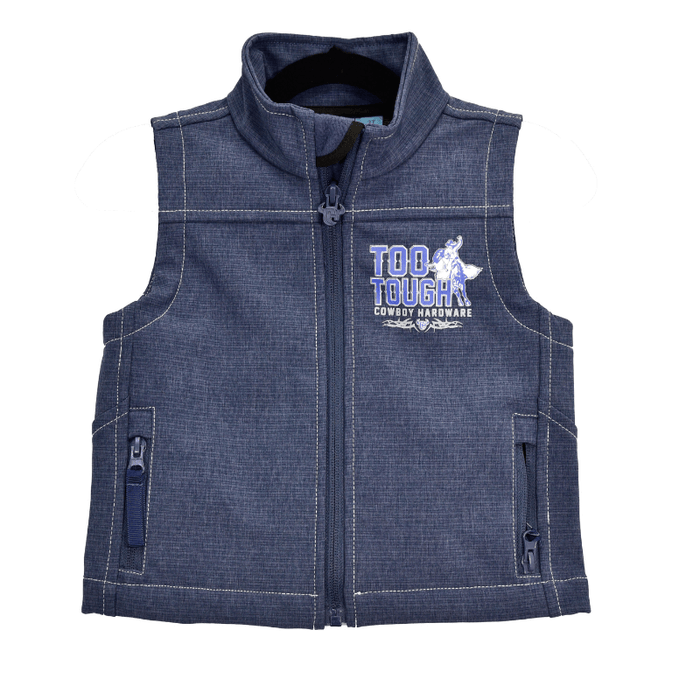 Infant/Toddler Boy's Too Tough Harbor Blue Poly Shell Vest from Cowboy Hardware