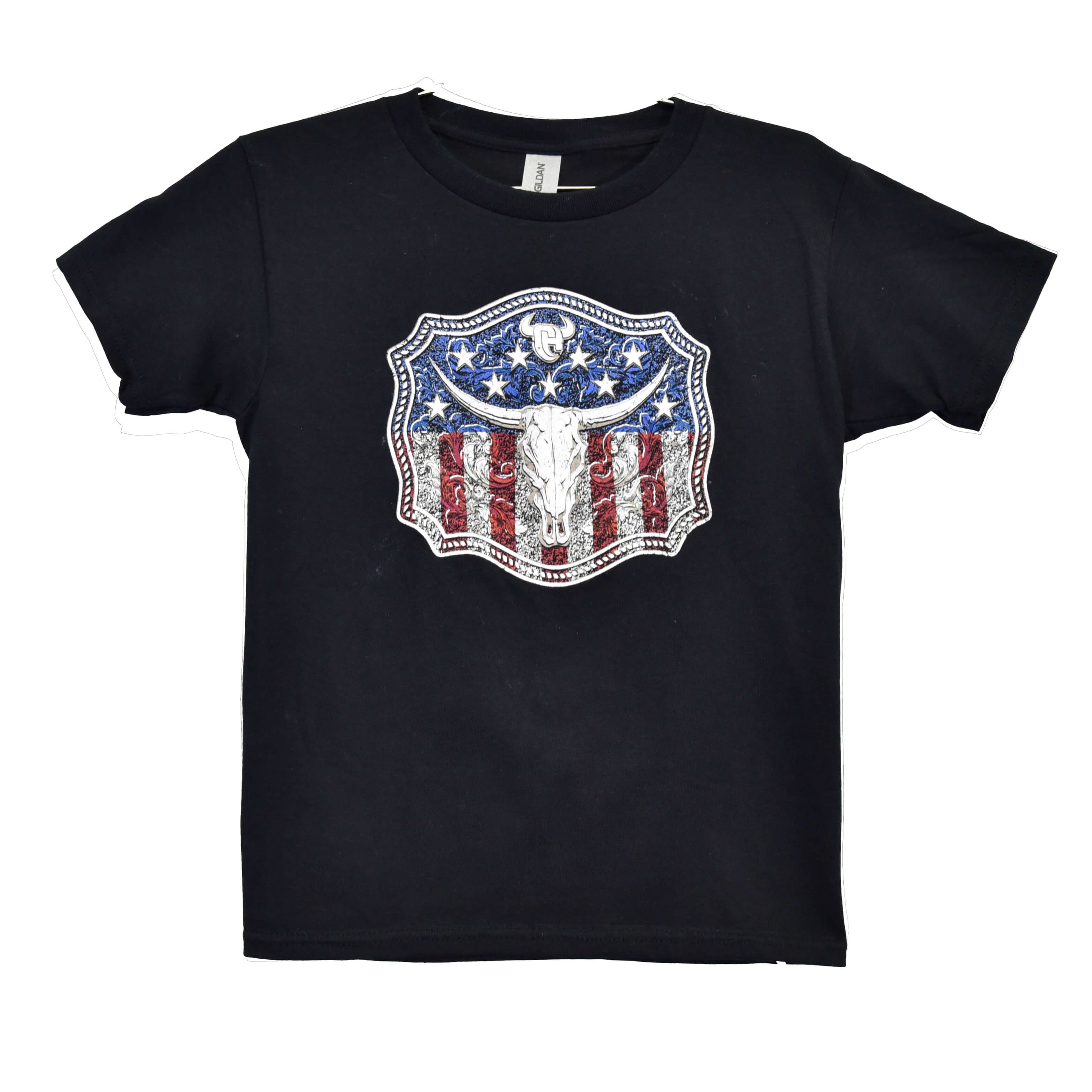 Kids Cowboy Print Shirt – Stylish Short Sleeve Casual Wear main image 1