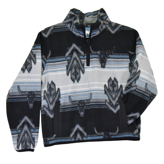 Infant/Toddler Boys CH "Skull Grande" Black Polar Fleece Cadet from Cowboy Hardware