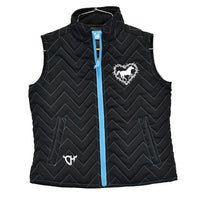 Infant/Toddler Girl's CH Black "Country Angel" Quilted Vest from Cowboy Hardware