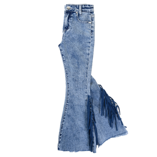 Infant/Toddler Girl's CH Light Wash "Side Fringe" Jeans from Cowboy Hardware