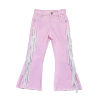 Infant/Toddler Girl's CH Medium Wash "Full Side Fringe" Jeans from Cowboy Hardware