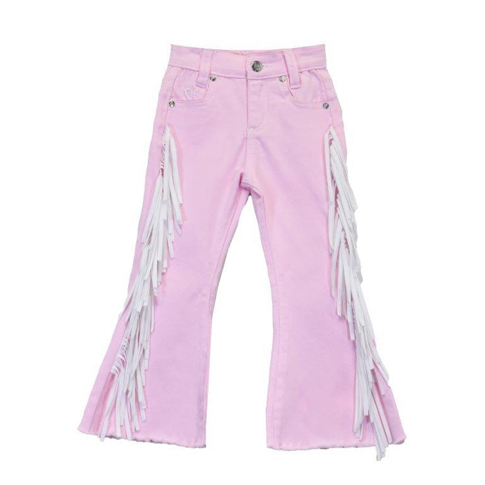 Infant/Toddler Girl's CH Medium Wash "Full Side Fringe" Jeans from Cowboy Hardware