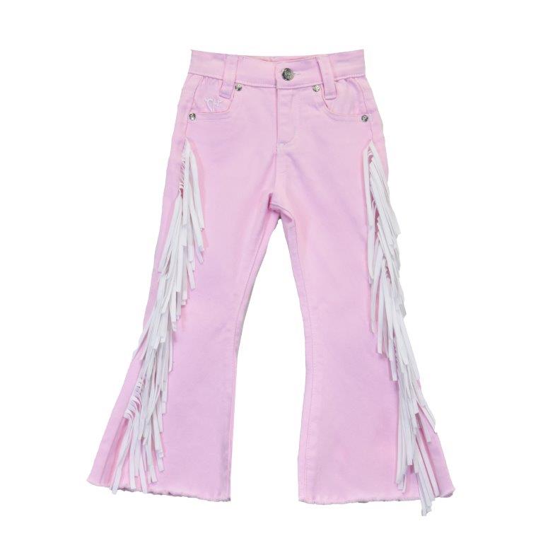 Infant/Toddler Girl's CH Medium Wash "Full Side Fringe" Jeans from Cowboy Hardware