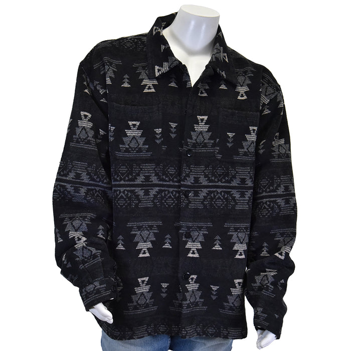Men's Aztec Wool Black Jacket from Cowboy Hardware
