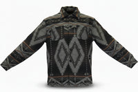 Men's Aztec Wool Brown Jacket from Cowboy Hardware