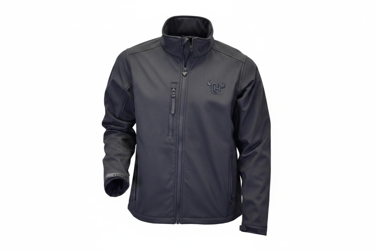 Men's Black 3D CH Logo Polyshell Jacket from Cowboy Hardware