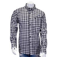 Men's Black Gradient Cube Long Sleeve Western Shirt from Cowboy Hardware