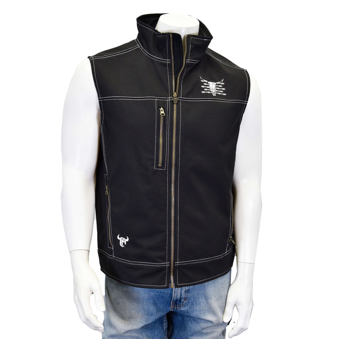 Men's Black Live Free Tech Woodsman Vest from Cowboy Hardware