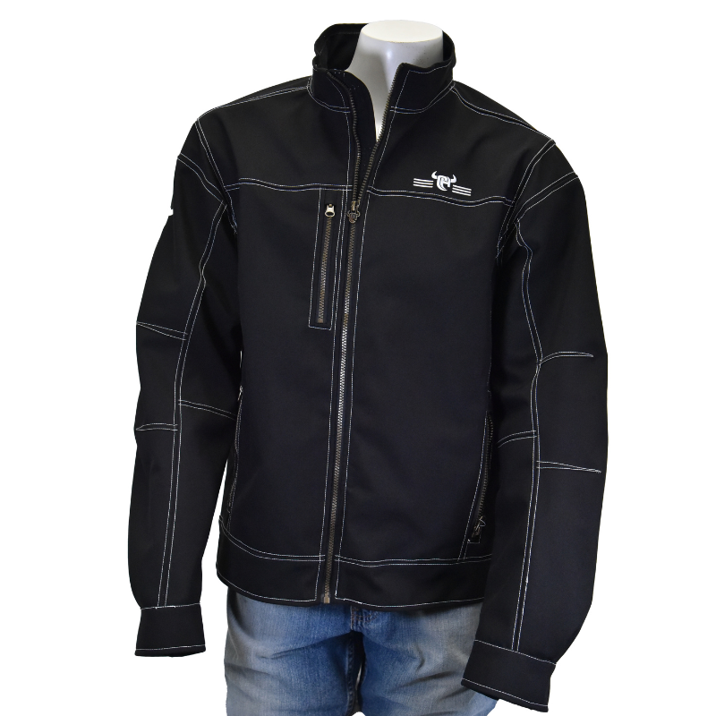 Men's Black "Bar CH" Tech Jacket from Cowboy Hardware