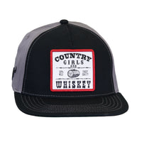 Men's Black "Country Girls & Whiskey" Baseball Cap from Cowboy Hardware