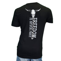 Men's Black "Freedom Is Never Free" Short Sleeve T-Shirt from Cowboy Hardware