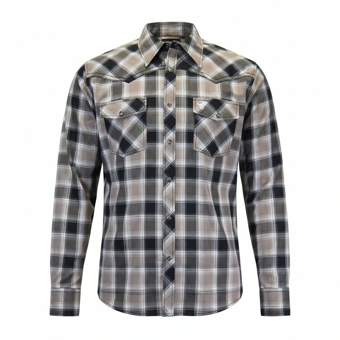 Men's Black "Hombre" Long Sleeve Western Shirt from Cowboy Hardware
