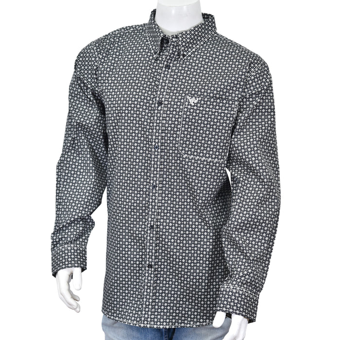 "Men's Black ""McKay"" Long Sleeve Western Shirt from Cowboy Hardware"