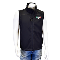 Men's Black "Rodeo Cowboy" Polyshell Vest from Cowboy Hardware