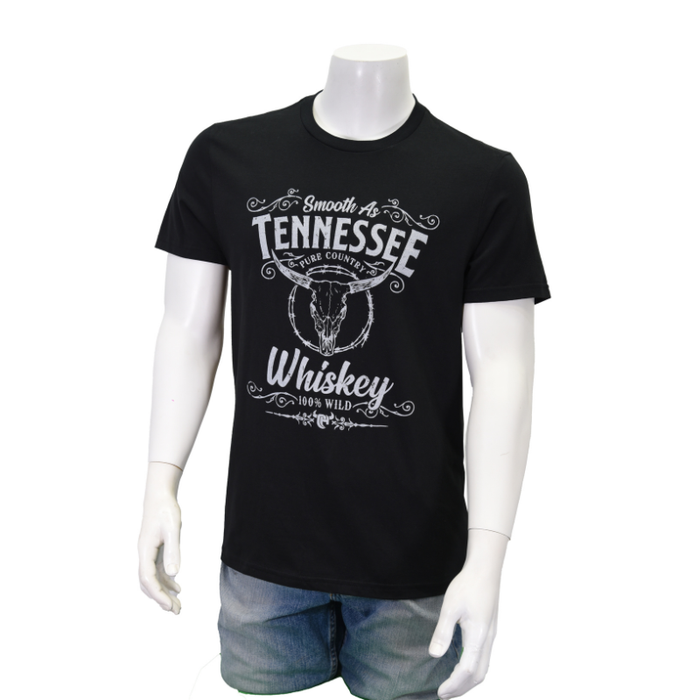 Men's Black "Tennessee Whiskey" Short Sleeve T-Shirt from Cowboy Hardware