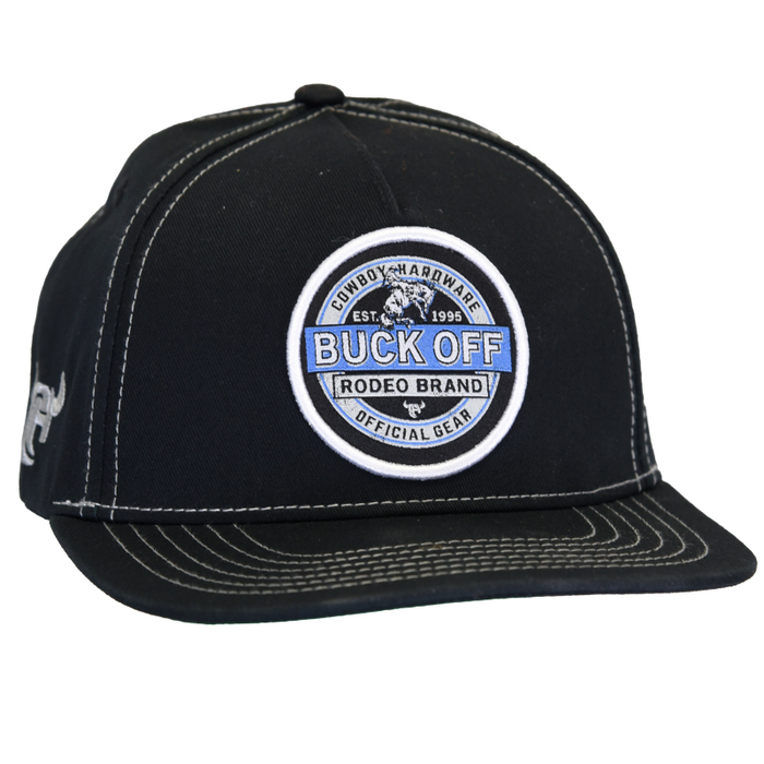 Men's Black/Tan "Buck Off" Baseball Cap from Cowboy Hardware