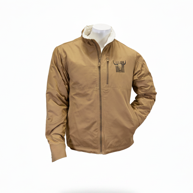Men's Buckskin Skull Flag Heavy Twill Conceal & Carry Jacket from Cowboy Hardware