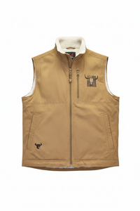 Men's Buckskin "Skull Flag" Conceal & Carry Vest from Cowboy Hardware