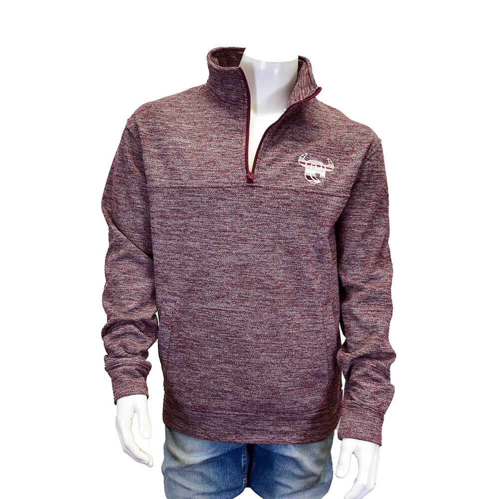 Men's Burgandy Serape CH Knobby Fleece Cadet from Cowboy Hardware