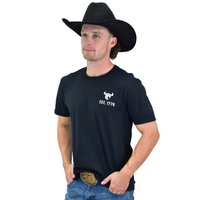Men's CH Black "God Country & Whiskey" Short Sleeve T-Shirt from Cowboy Hardware