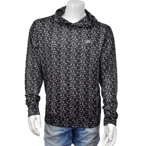 Men's CH Black "Hombre Skull" Athletic Hoody from Cowboy Hardware