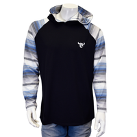 Men's CH Black "Serape" Lightweight Knit w/Hood from Cowboy Hardware