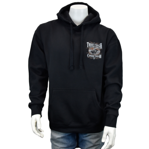 Men's CH Black "There's Tough and Then There's CB Tough" Fleece Hoody from Cowboy Hardware