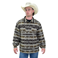Men's CH Brown "Vintage Aztec" Wool Jacket from Cowboy Hardware