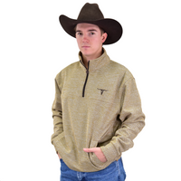 Men's CH Buckskin Tan "CH Longhorn" Knobby Fleece Cadet from Cowboy Hardware