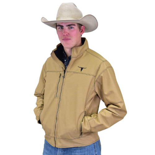 Men's CH Buckskin Tan "Longhorn" Tech Woodsman Jacket from Cowboy Hardware