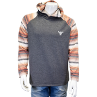Men's CH Charcoal "Serape" Lightweight Knit w/Hood from Cowboy Hardware