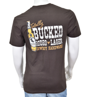 Men's CH Dark Brown "Totally Bucked" Short Sleeve T-Shirt from Cowboy Hardware