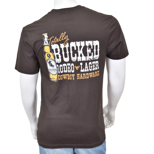 Men's CH Dark Brown "Totally Bucked" Short Sleeve T-Shirt from Cowboy Hardware