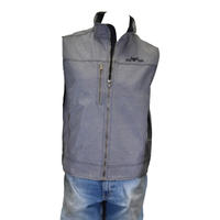 Men's Charcoal "Bar CH" Tech Vest from Cowboy Hardware