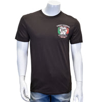 Men's Dark Chocolate "Mexican Triple Skull" Short Sleeve T-Shirt from Cowboy Hardware