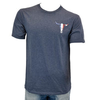 Men's Heather Navy Freedom Is Never Free Short Sleeve Tee from Cowboy Hardware