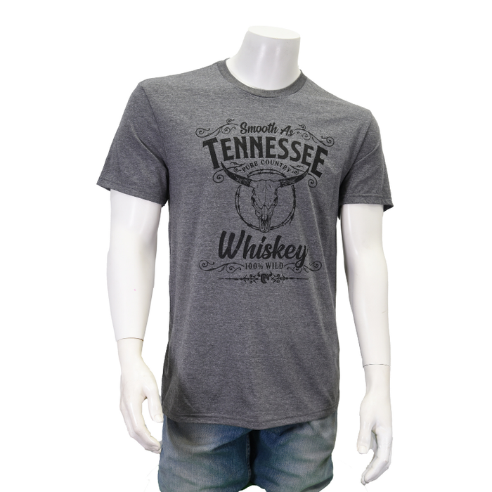 Men's Ice Gray "Tennessee Whiskey" Short Sleeve T-Shirt from Cowboy Hardware