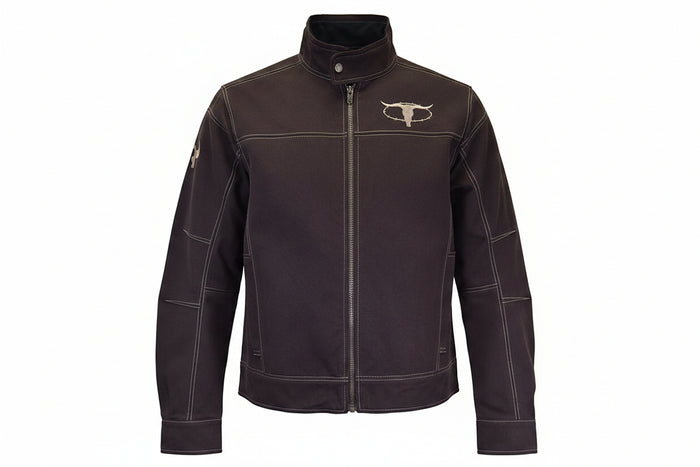 Men's Skull Barb Brown Canvas Jacket from Cowboy Hardware