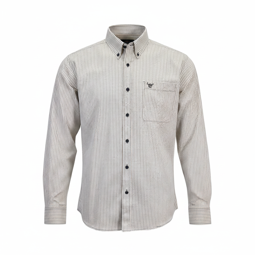 Men's Tan Long Sleeve Western Shirt from Cowboy Hardware